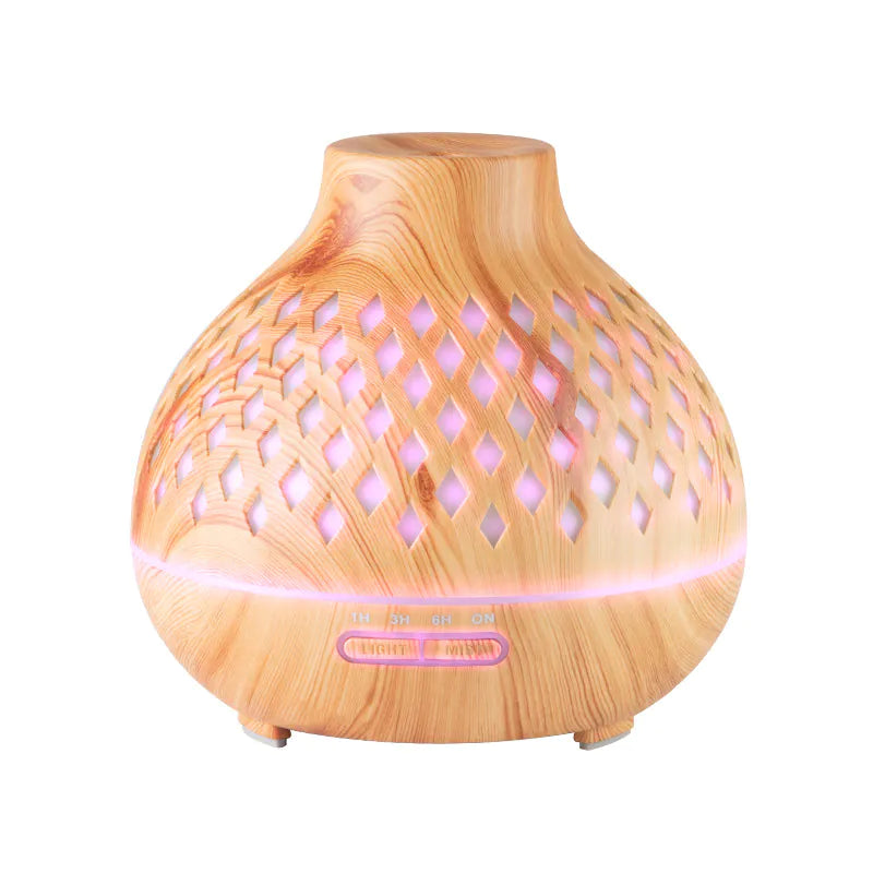 Solvane Glow – Aroma Diffuser Licht Hout (400ml)