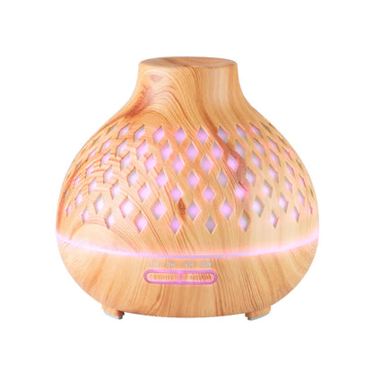 Solvane Glow – Aroma Diffuser Licht Hout (400ml)